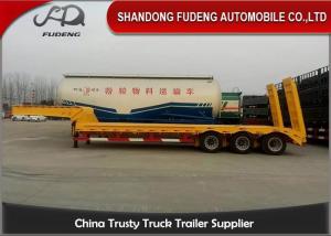 Quality Transport Excavator 3 Axle 40 Ft 60t Semi Low Bed Trailer wholesale