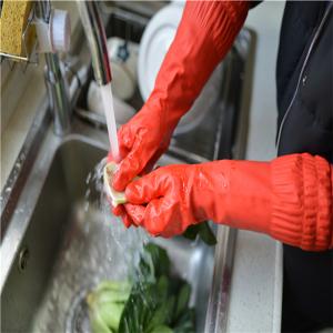 Quality Household Extra Long Sleeve Rubber Gloves High Latex Content For Daily cleaning wholesale