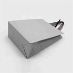350gsm Cardboard Thank You Bulk Black Paper Bags Medium White Gift Bags for