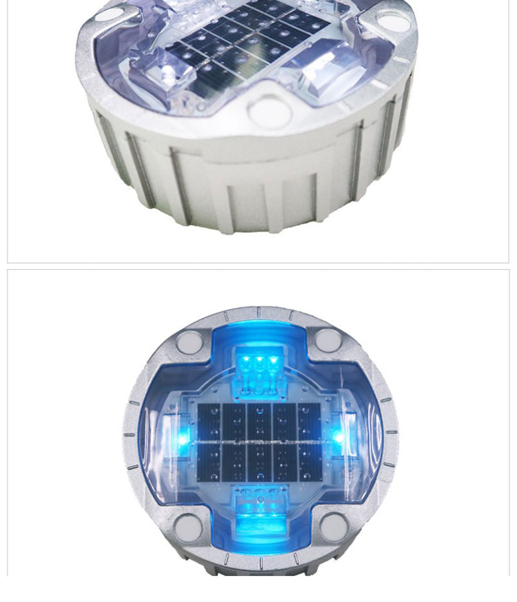 Colored Waterproof LED Solar Aluminum Cat Eye Reflective Road Stud for Roadway Safety