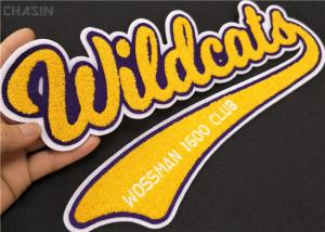 Quality Double Row Chenille Embroidery Patches Brand Name Chenille Greek Letters wholesale
