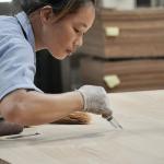 Hotel Decoration Fancy Plywood Of High Quality Natural Walnut Burl 2800mm