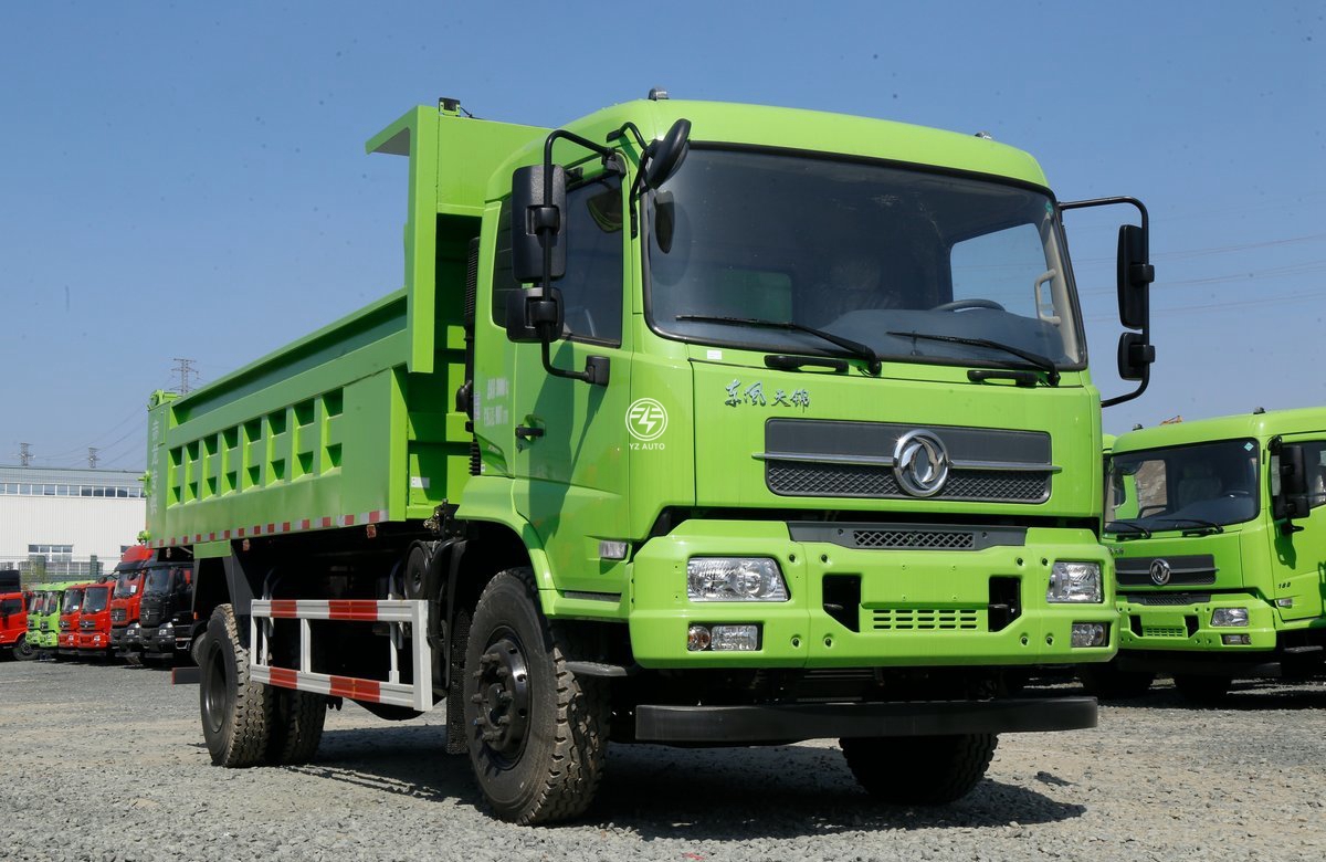 Flat Head Double Axle Dumper 12 Wheel 350hp 8X4 Hydraulic Lift Heavy Duty Dump Truck