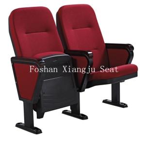 Quality Fabric Cushion Spring Return Auditorium Chairs / Cinema Seating With Writing Pad wholesale