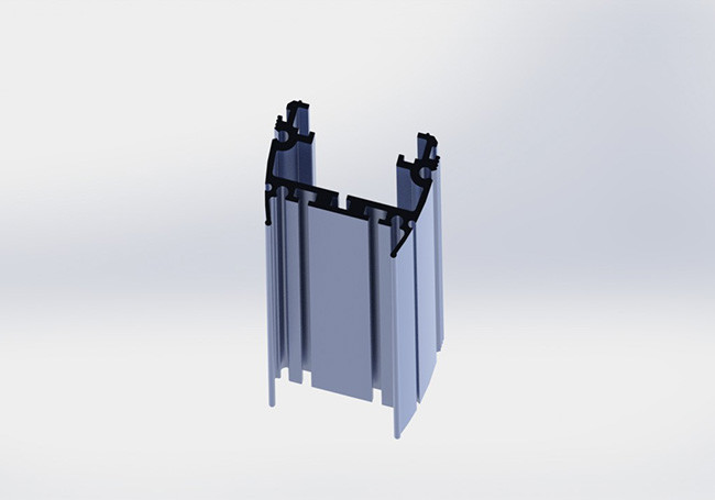 Blue Painted 6063 - T5 Aluminum LED Strip Profiles Channel For LED Light