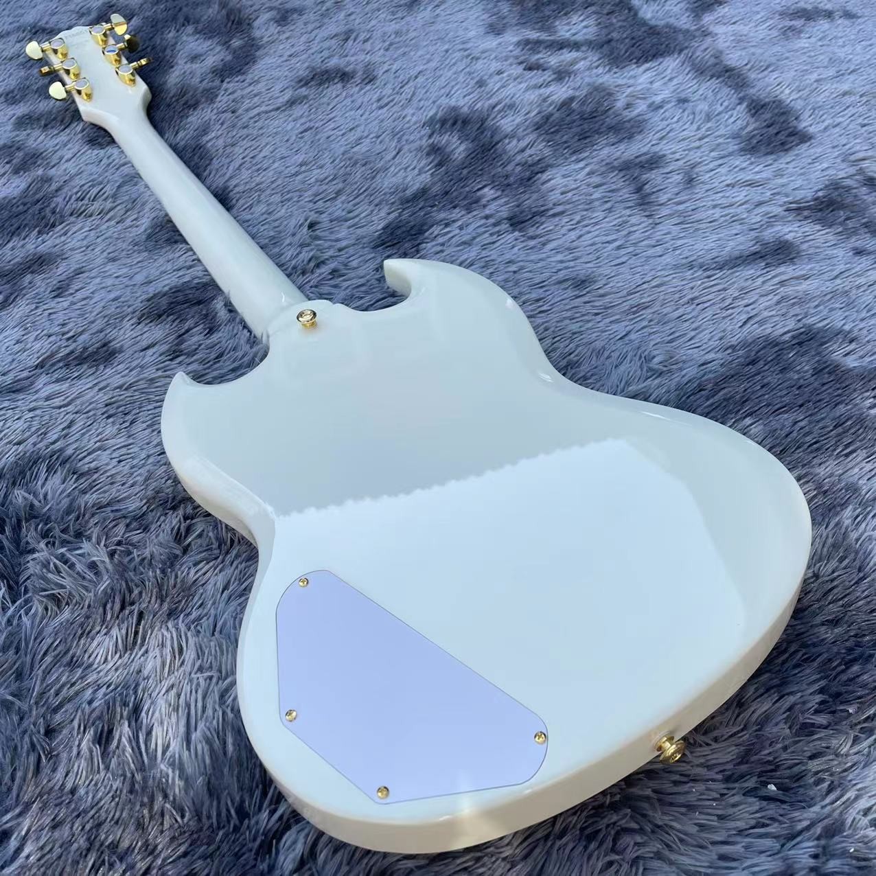 Custom 63 white Les Paul Custom SG body style Electric Guitar
