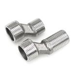 SS304 Stainless Steel Threaded Pipe Fitting , Forged Welded Pipe Elbows 3 Years
