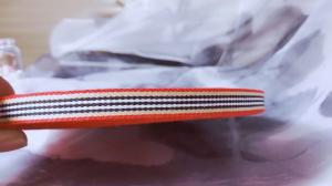 Quality 100% Polyester Striped Christmas Ribbon , Wired Flag Ribbon For Wedding Decoration wholesale