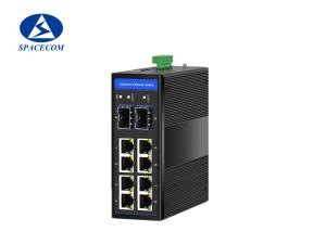 Quality Fast 8 Port Industrial Poe Switch , SPACECOM 2 Sfp Port Media Converter wholesale