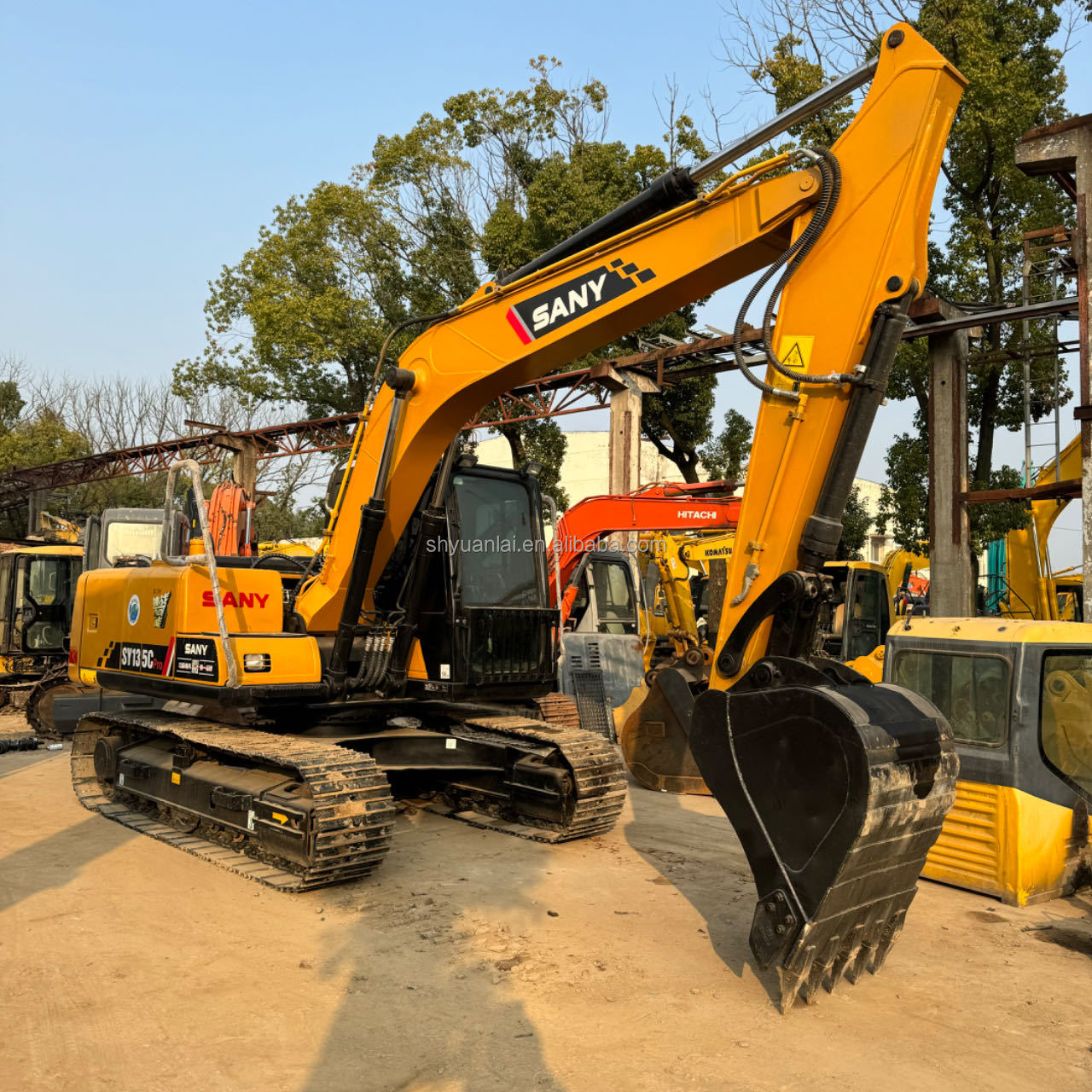 Excavator Sany135C Second Hand Komats featuring ORIGINAL Hydraulic Pump and Cylinder