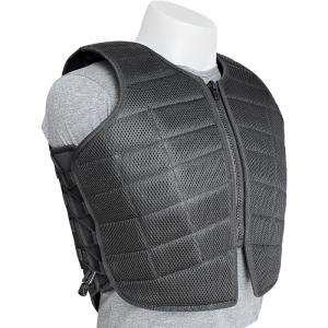 Quality Logo Accepted Certified Black Vest for Outdoor Horse Riding and Equestrian Activities wholesale