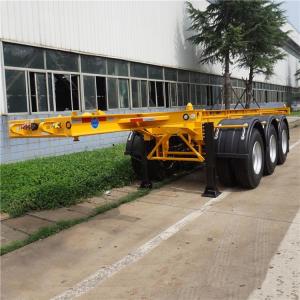 Quality 3 Axle Leaf Spring Skeleton 20ft Container Chassis Trailer wholesale