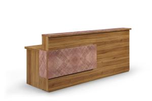 Quality Contemporary Custom Reception Desk Panel Wood Style For Office / Home wholesale