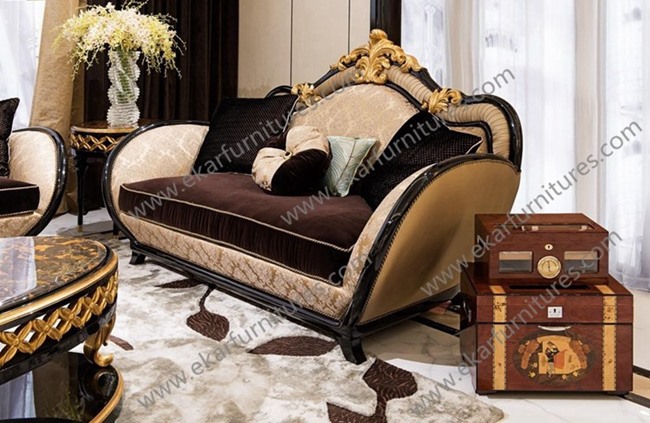Living Room Dubai Antique Fabric Sofa TI-005