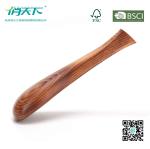Betterall High-end Burlywood Wooden Coat Hanger with Golden Hook
