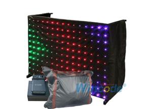 Quality Fireproof Fabric P5 LED Vision Curtain , Shiny Bright Flexible Led Video Curtain wholesale