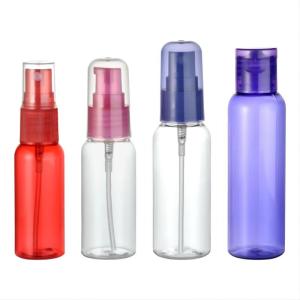 Quality Professional OEM 30ml 40ml 50ml 60ml PET Plastic Bottles with Pump Sprayer Flip Top Cap wholesale