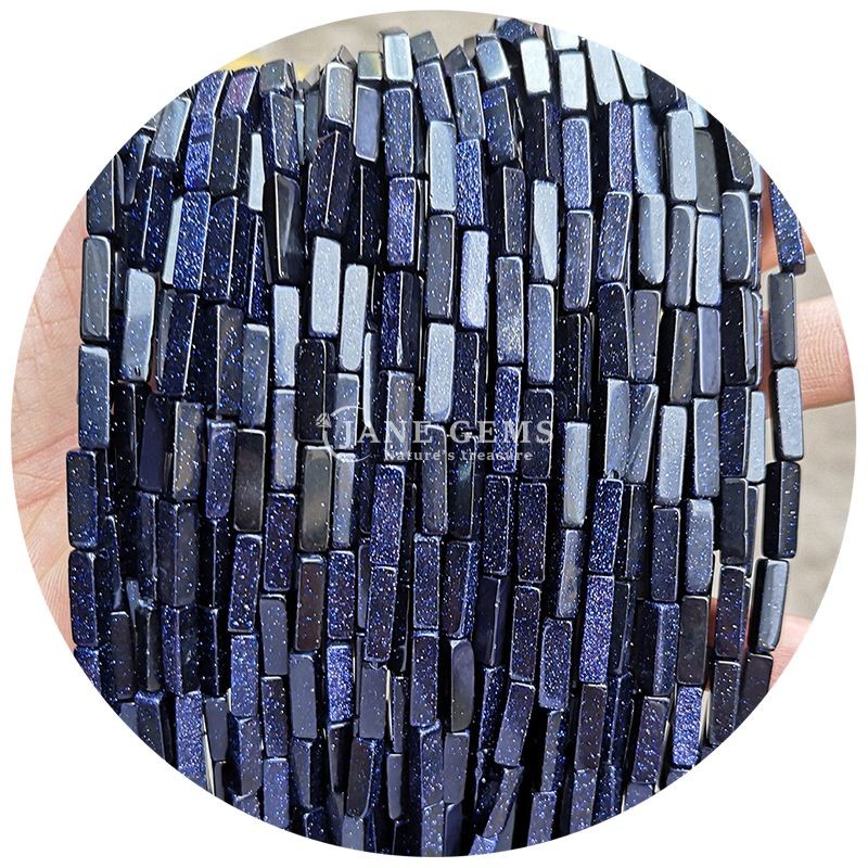 Wholesale Natural Crystal Gemstone Rectangular Cuboid Beads Loose Stone Bead Accessories Cube Bead Spacers for Jewelry