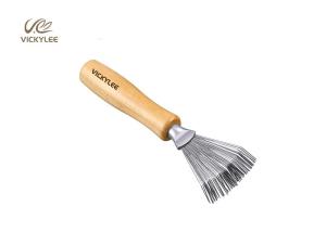Quality Small Wild Boar Mane 4.5 Inches Wooden Handle Hair Brush wholesale