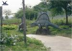 Animated Silicon Outdoor Dinosaur Statues Amusement Park Equipment