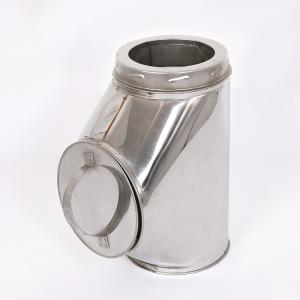 Quality 6 Inch Insulated double wall stainless steel chimney tee with door for fireplace wholesale