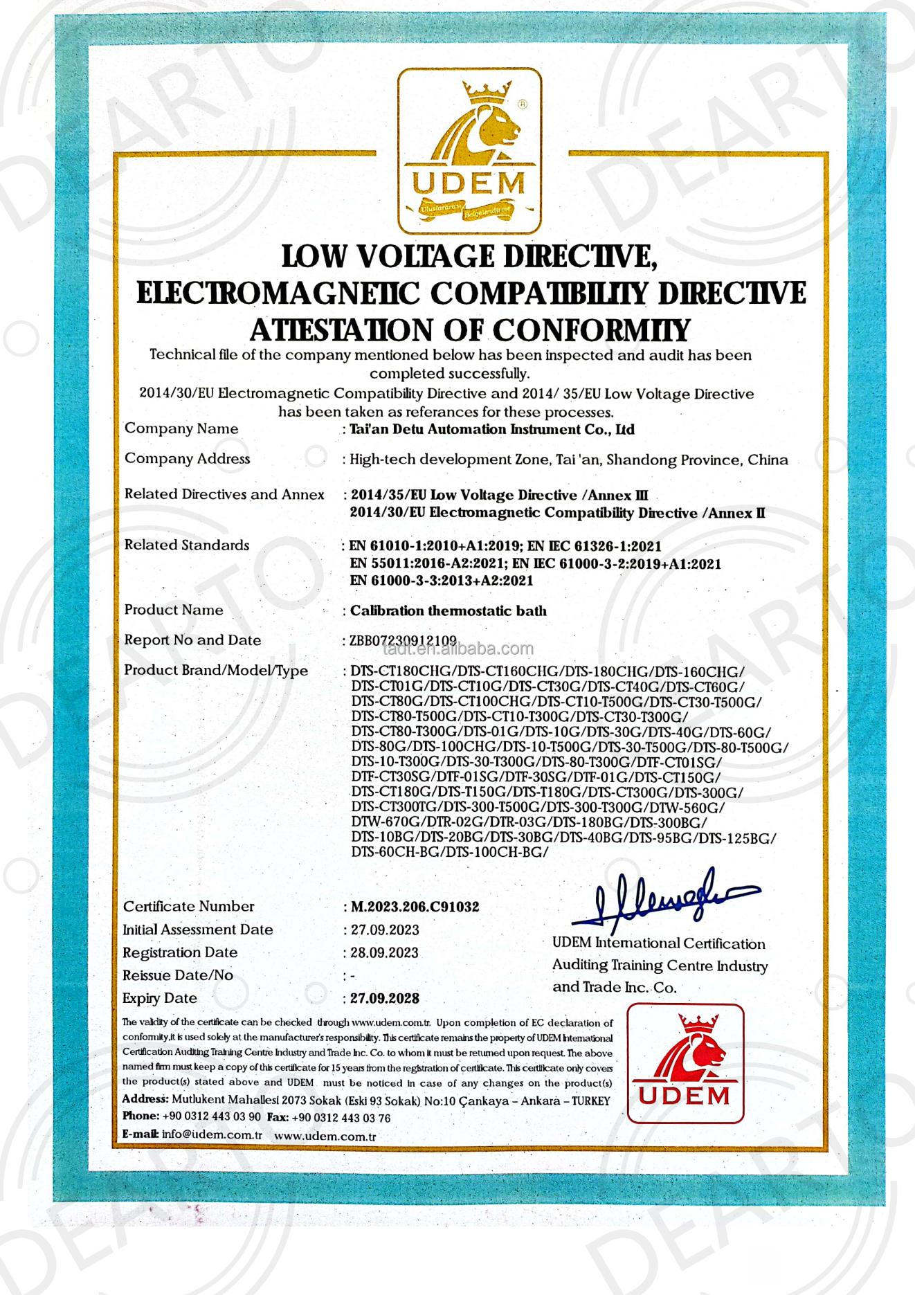 Touch Screen Display -100 to 100C Temperature Calibration for Liquid Thermostatic Bath