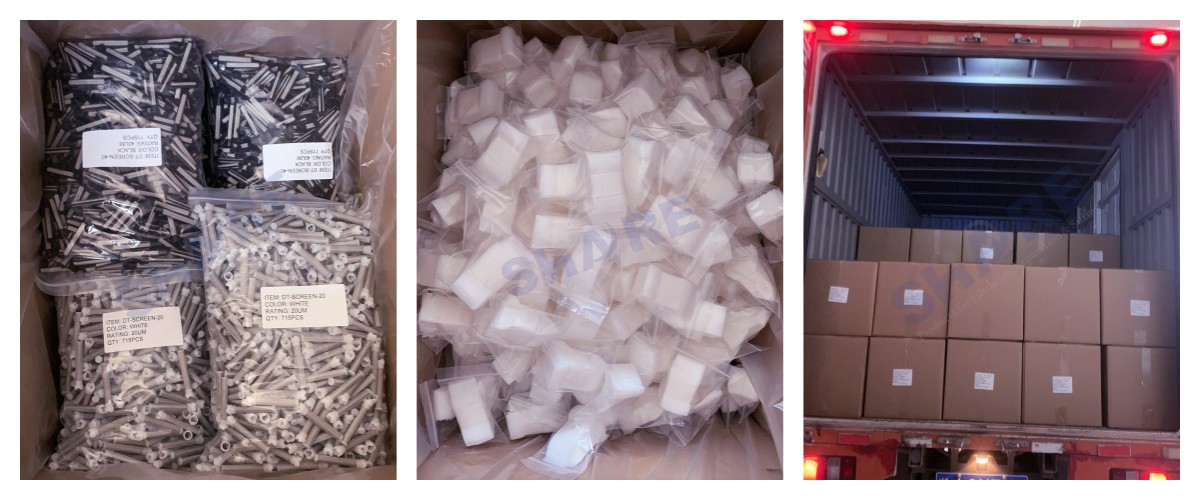 mesh filter packing