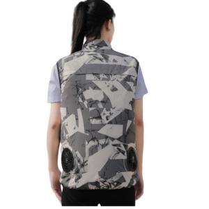 Quality zipper closure Wearable Air Conditioner Vest Short Sleeve Standard collar wholesale