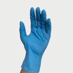 Blue Nitrile Dipped Gloves AQL4.0 Grade In Stock