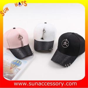 Quality QF17041 trendy fashion girls baseball cap, OEM and ODM cap factory wholesale wholesale
