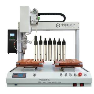 China Single Head Double Platforms Industrial Automatic Tin Soldering Machine on sale