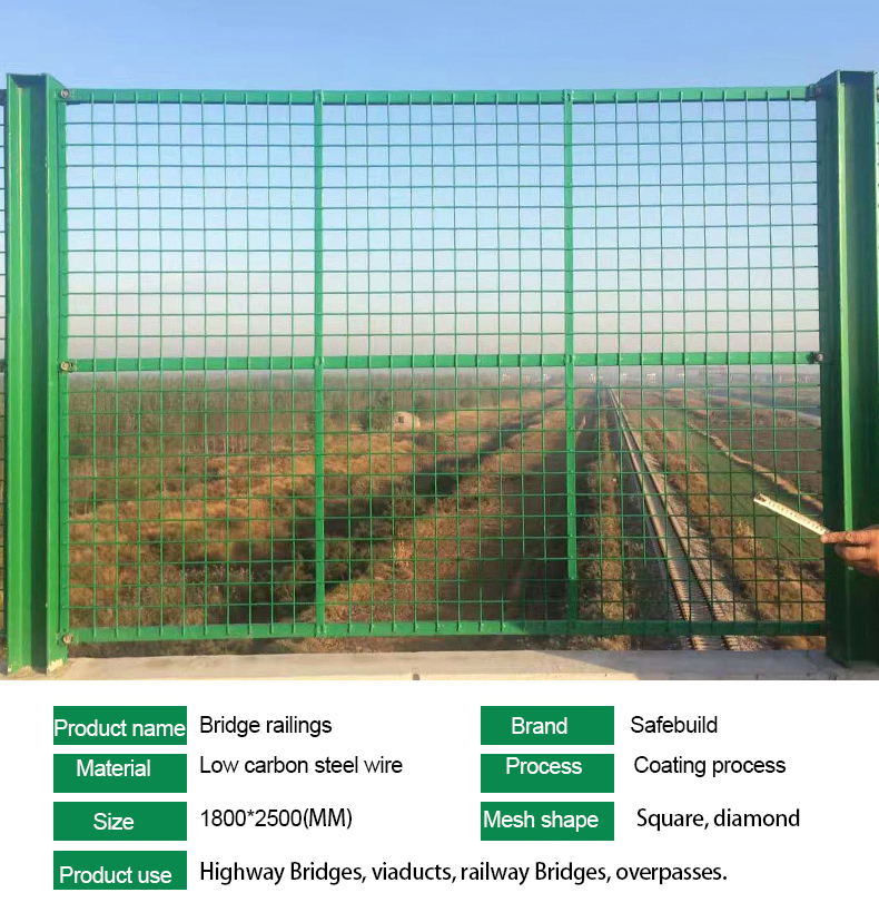 Anti Glare Traffic Barrier Barbed Wire Fence Mesh For Highways Made Of Stainless Steel
