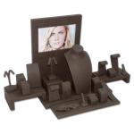 Chocolate Jewelry Display Stands 24 Piece Showing Set With Promotion Photo