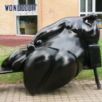 Customized 3D Casting Bronze Sculpture Metal Art Fat Female Family