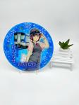 Engraving Acrylic Stand Figures , 200mm acrylic circular display stands