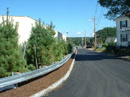 Outdoor Security Corrugated Curved Panel Guardrail with Galvanized Powder Coated Finish
