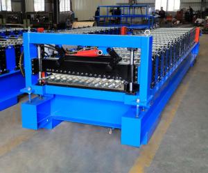 Quality Corrugated Steel Panel Roll Forming Machine , Steel Frame Roll Former 12-18m/Min wholesale