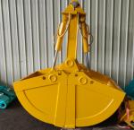 Customized Excavator Clamshell Bucket Q345B 3600kg Hydraulic Rotating Grapple