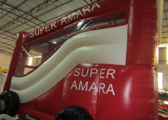 Hot sale inflatable shpping cart jumping house PVC inflatable wide jumping house simple inflatable bouncer