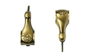 Quality Antique copper / brass color zamak lugs for casket D032 wholesale
