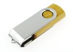 Swivel Wooden Memory Stick , Color Printing Logo Wood Usb Flash Drive