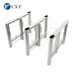 Office Building Waterproof Waist Height Turnstile Glass Swing Turnstile