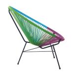 Stackable Patio Colorful Rattan Outdoor Leisure Chairs