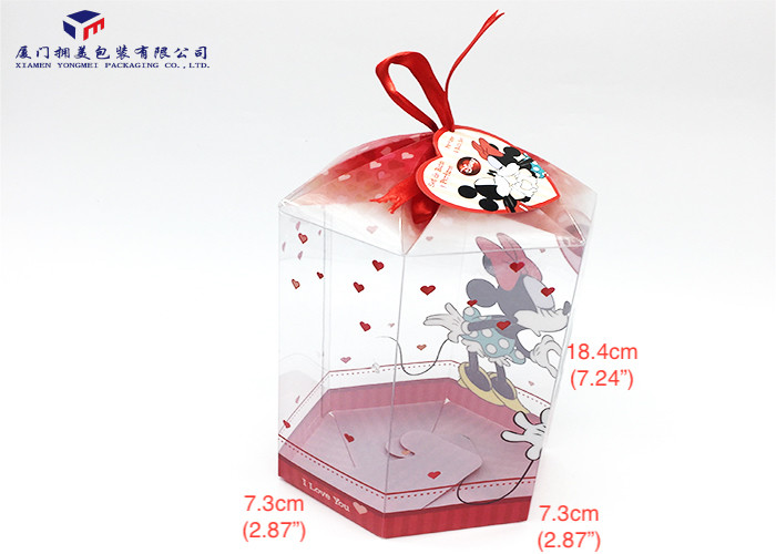 PET 18.4cm Height Plastic Packing Box, Light Weight Plastic Gift Box Custom Printing