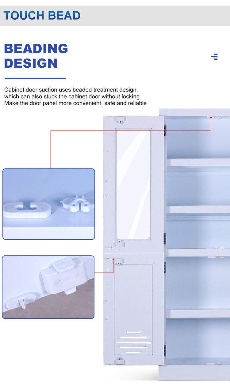 PP Corrosive Chemical Cabinet , Fireproof Powder Coated Lab Storage Cabinet