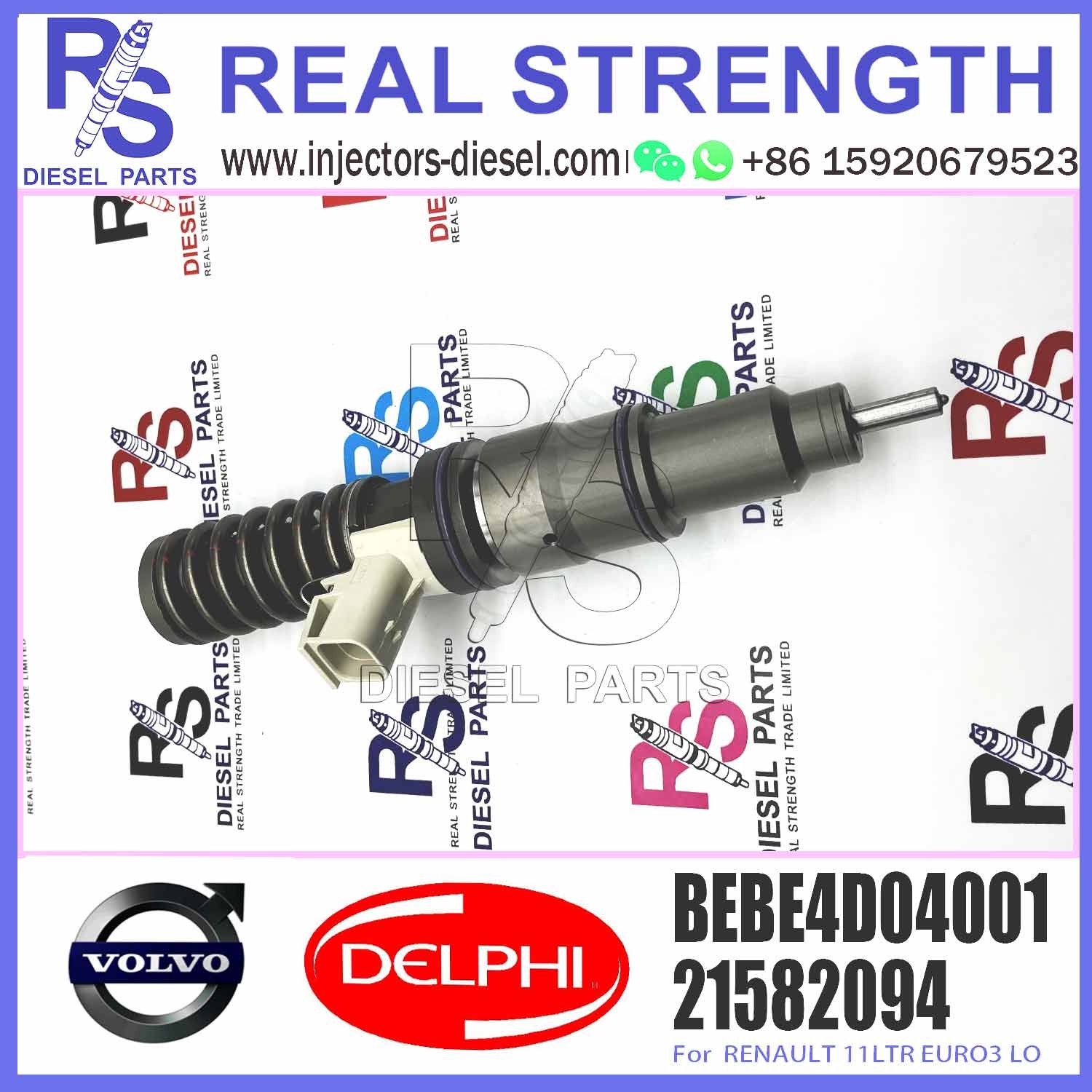 Diesel Fuel Injector 3803913 4 Pins Fuel Injection Nozzle BEBE4D35001 BEBE4D04001 For RENAULT MD11