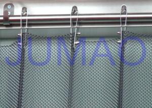 Quality Fireproof Silver Metal Mesh Curtains Metal Coil Drapery For Exhibition Blinds wholesale