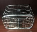SS304 Metal Houseware silver Plating Wire Mesh Hanging Baskets
