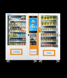 Touch Screen Smart Vending Machine , Conveyor Belt Combo Vending Machines