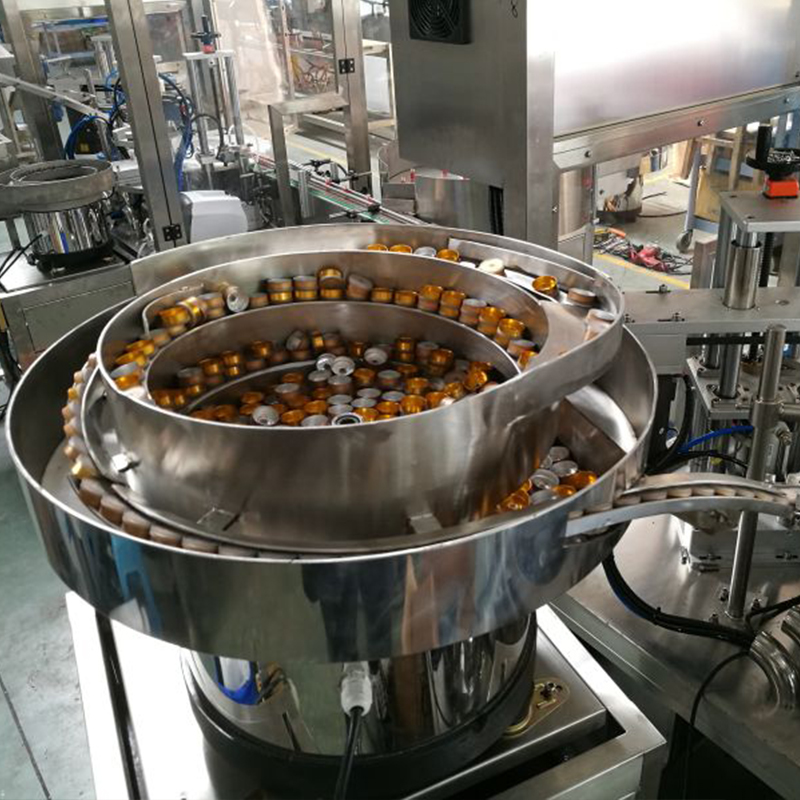Plastic Bottle/Tube Capping Feeding Sorter with Retail Plastic Lids Sorting Vibrator
